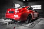BMW M4 Coupe 3.0 Bi-Turbo in Red by Mcchip-DKR 2016 года
